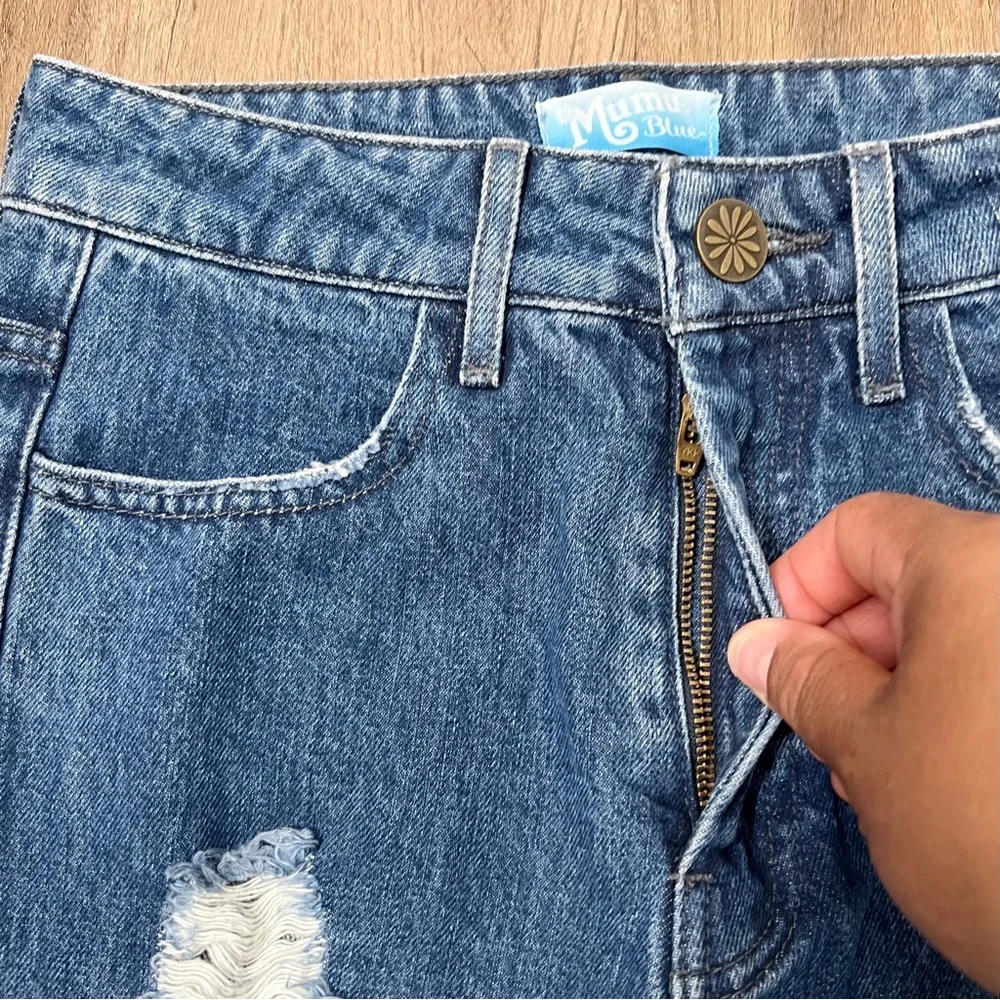 Show Me Your Mumu Brooklyn High Waist Jeans‎ Sapphire Wash Denim